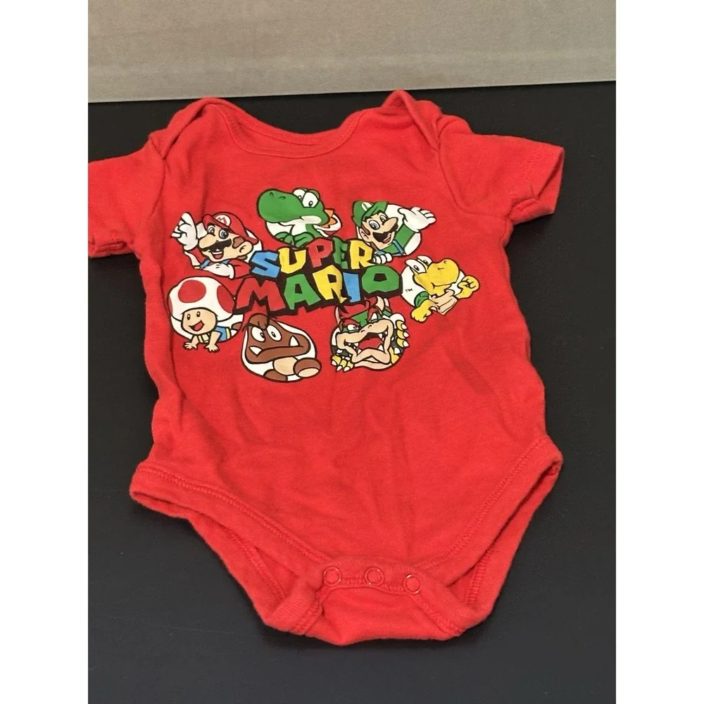 Super Mario Bros One Piece Lot Of 2 Video Game Outfit Size‎ 3/6 Months